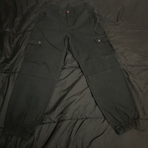 Black cargo pants